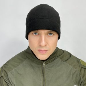 Шапка флисовая черная