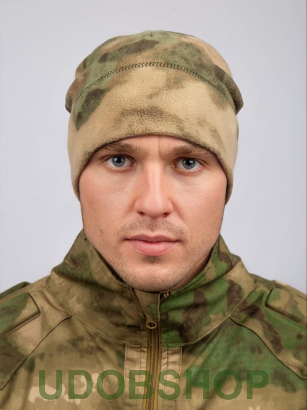 Шапка флисовая мох